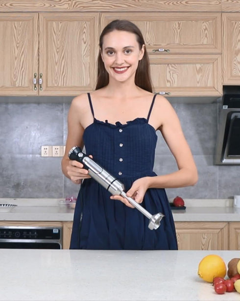 Handheld Immersion Blender, 700W Mixer with Variable Speeds, Multi-function Stainless Steel Electric Kitchen Blender