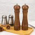 Set, Set, 8 inches Pack 2 XWXO Wood Salt and Pepper Grinder Salt Mill Pepper Grinder Pepper Mill, Salt Shakers