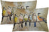 ITFRO Set of 2 Hand-Painted Oil Painting Rustic Forest Wildlife Birds Tree Branches Cotton Linen Throw Pillow Case