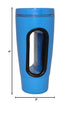 Rehabilitation Advantage Hand In Mug Adaptive Drinking Cup, Blue, 16 Ounces