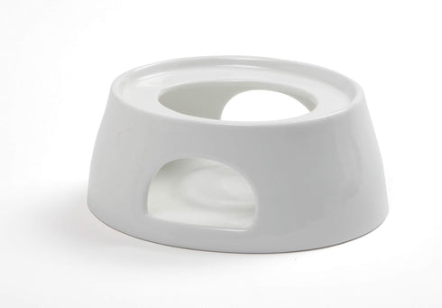 Norpro Porcelain Gravy Sauce Boat with Stand and Candle