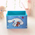 Kerr's Choice Collapsible Storage Bin, Kawaii Storage Box Blue Foldable Baskets for Office Desk Room Decor