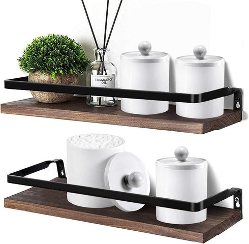 SheeChung Plastic Acrylic Bathroom Vanity Canister Jars with Lid for Qtip Holder Makeup Organizer (White)
