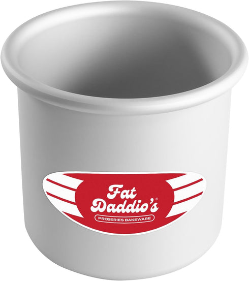 Fat Daddio's Round Cake Pan, Silver, 4 x 4 Inch