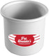 Fat Daddio's Round Cake Pan, Silver, 4 x 4 Inch