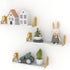 3 Pack Hoikwo Butterfly Wall Shelves, White Gold Floating Book Shelves, for Mother, Mom, Women, Girls, for Preppy Room