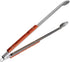Outset QB22 Locking Stainless Steel Grill Tongs, Extra Long 22", Rosewood Handles