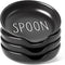 LE TAUCI Spoon Rest for Kitchen Counter, 5 Inches Ceramic Utensil Holder for Stove Top, Farmhouse Kitchen Decor, Set of