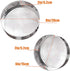 2 Pack Flour Sifter - Stainless Steel Fine Mesh Strainers, 60 Mesh Round Sifter for Baking