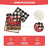 Artoid Mode Watercolor Buffalo Plaid Hearts Truck Love Valentine's Day Table Runner, 13 x 36 Inch Kitchen Dining Table