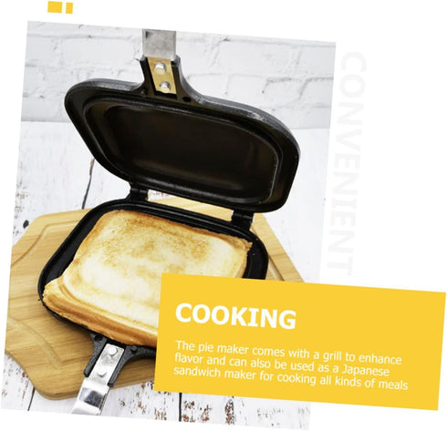 Sandwich Skillet Home Sandwich Baking Plate Toast Maker Kitchen Sandwich Maker Grilled Cheese Maker Non-stick Sandwich Maker Pan Double Side Frying Pan Kitchen Essential Grill Pan by Anneome