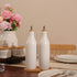 Set, 16oz Set 2 HOMCDALY Olive Oil and Vinegar Dispenser Two Ceramic Oil Dispenser for Kitchen, Kitchen Dispenser