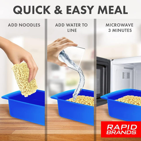 Rapid Ramen Cooker, Microwavable Cookware for Instant Ramen, BPA Free, Dishwasher Safe, Perfect for Dorm or Office