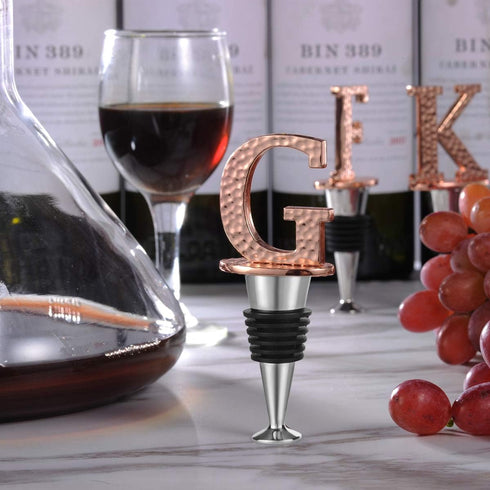 Miicol Prosecco Wine Stopper, Personalised Champagne Stopper, Rose Gold Wine Accessories, Gift