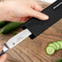 Restaurantware Sensei Knife Sleeve 6.5 x 2 Inch - 1 Knife Protector with Felt Lining, Black Plastic Blade Guard