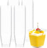 5 oz Mini Dessert Cups, 100 Pack Small Square Plastic Cups, Clear