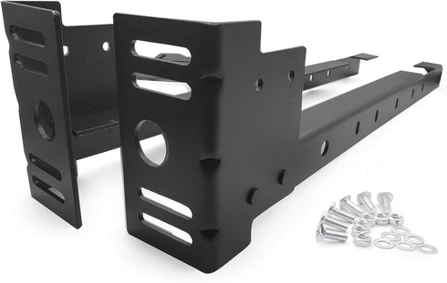 Bed Frame Footboard Extension Brackets Set - Attachment Kit for Twin, Full, Queen, or King Size Beds