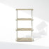 Furinno Turn-N-Tube 4-Tier Multipurpose Bookshelf, Bookcase, Sonoma Oak/White
