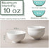 DOWAN 10 OZ Off-White Small Dessert Bowls Set of 8 - 4.5" Ceramic Cereal Bowls for Soup, Rice, Ice Cream