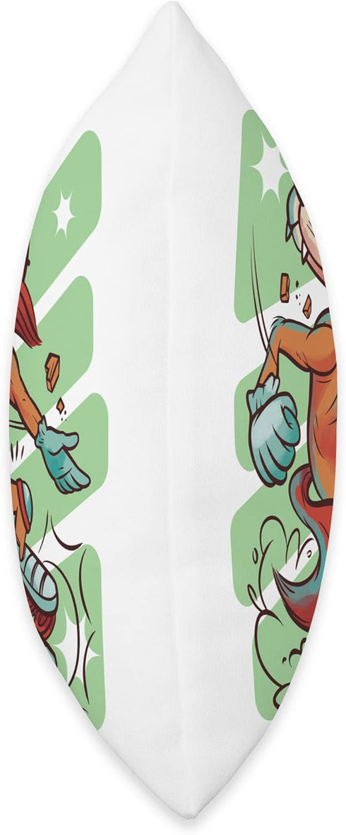 Children Roller Blades Boys & Girls Motif Fox Inline Skates I Kids Rollerblades Throw Pillow, 16x16, Multicolor