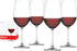 Spiegelau Salute Bordeaux Wine Glasses, Set of 4, Lead-Free Crystal, 25 oz