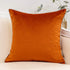 Yangest Burnt Orange Patchwork Velvet Throw Pillow Cover - Modern Luxury Cushion Case for Sofa Couch Bedroom Decor,