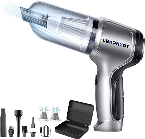 Wireless Portable Mini Car Vacuum Cleaner, 15000PA Handheld Cordless Rechargeable Vacuum for Home Cleaning