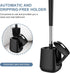 SetSail Toilet Brush and Holder, Automatic Toilet Bowl Brushes for Bathroom, Ventilated Toilet Scrubber