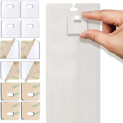 (30 Set/60 Pieces) Clear Vertical Blind Repair Tabs, Vertical Blinds Replacement Slats with 2 Alcohol Wipes
