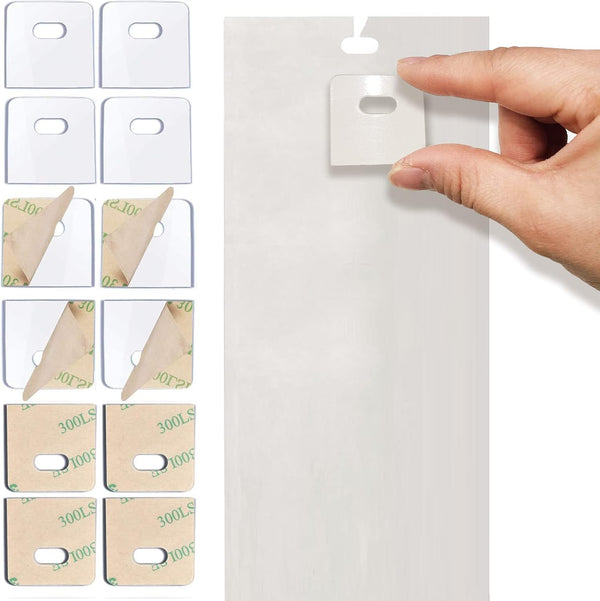 (30 Set/60 Pieces) Clear Vertical Blind Repair Tabs, Vertical Blinds Replacement Slats with 2 Alcohol Wipes