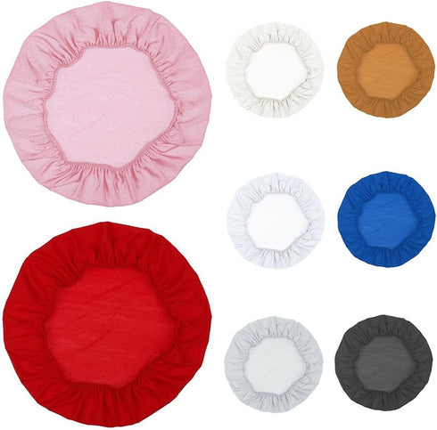 CfoPiryx cyclamen9 Coffee,45-50cm Bar Stool Cover Round Chair Slipcover Protector Elastic with Non-Slip Backing