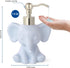 Cute Elephant Shape Soap/Hand Sanitizer Metal Pump Dispenser, Refillable for Bathroom Accessories, Gifts for Kids (Matt