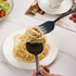 Matte Black Serving Set - 4-Piece Stainless Steel Hostess Set for Buffets, Includes Serving Spoon and Fork
