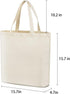 Veyist 4 Pcs Large Reusable Canvas Tote Bags, Blank Multi-purpose Bags for Grocery, Shopping, DIY Projects