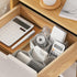 Poeland Adjustable DIY Drawer Divider Organizer, Honeycomb Divider for Underwear, Belt, Scarf, Socks, Gray