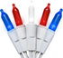Red White and Blue LED Christmas Lights - 35 Count 4th of