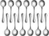 New Star Foodservice 58185 Slimline Pattern, 18/0 Stainless Steel Bouillon Spoon, 5.7-Inch, Set of 12