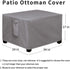 (34"x24"x17", Easy-Going Rectangle Patio Ottoman Cover, Waterproof Outdoor Ottoman Cover, Fade Resistant Patio Side