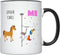YouNique Designs CNA Mug - 11 Ounces, White Unicorn Mug, Certified Nursing Assistant Gifts for Women (Black Handle)