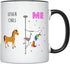YouNique Designs CNA Mug - 11 Ounces, White Unicorn Mug, Certified Nursing Assistant Gifts for Women (Black Handle)