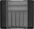 Simple Houseware Kitchen Drawer Flatware Organizer, Black/Gray