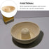 Cabilock Circular Bread Banneton Proofing Basket, Hand Woven Rattan Dough Proving Bowl for Sourdough