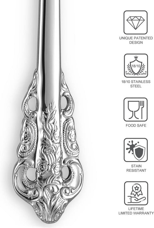 KEAWELL Luxurious 5.1-Inch Espresso Spoons Set - 6 Pieces, Mini Coffee Spoon, 18/10 Stainless Steel, Gorgeous Mirror