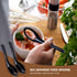 DOERDO 6PCS Japanese Style Soup Spoons - Long Handle for Kitchen Mixing, Baking, Cooking, Black