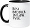 3dRose Ceramic Best Brother in Law Ever Mug, 1 Count, Black