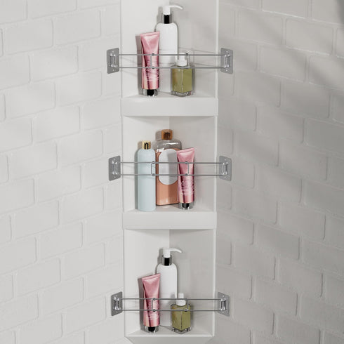 FOCSPROD RV Shower Corner Storage Bar, 7.9-13.7 inches RV Bathroom Travel Trailer