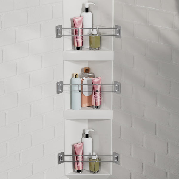FOCSPROD RV Shower Corner Storage Bar, 7.9-13.7 inches RV Bathroom Travel Trailer