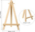 PATIKIL 5.9" Mini Wooden Easel Stand, 6 Pack Table Use Adjustable Triangle Holder for Displaying Photos, Card, Canvases, Wedding, Wood Color by PATIKIL