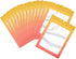 100 Pcs Resealable Mylar Ziplock Food Storage Bags, Gradient Color Smell Proof Bag with Clear Window for Coffee Beans,