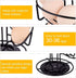 360 Elegant Black Spiral Egg Dispenser Rack - Rotating Storage Solution